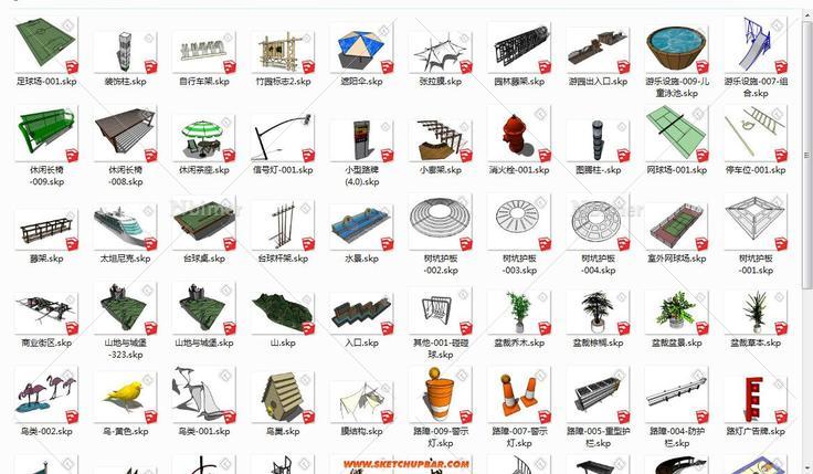 为场景增色-收集小品构件集合1