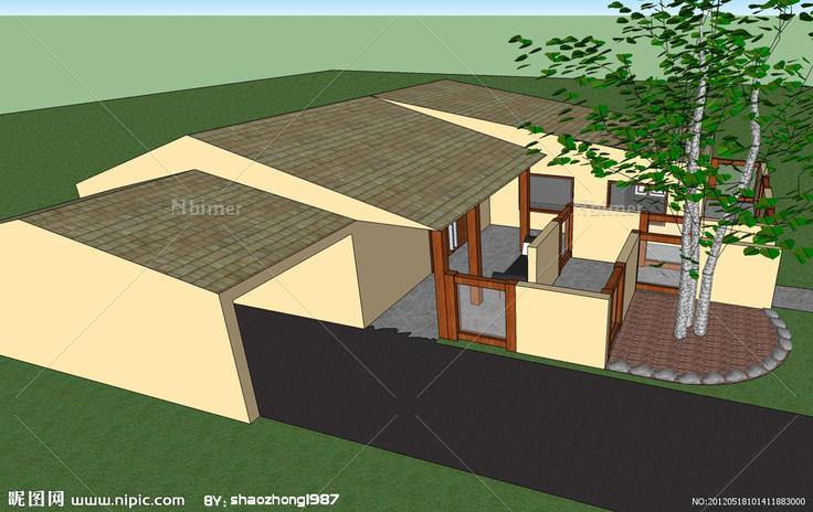 SketchUp别墅图片