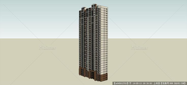Sketch Up 精品模型---新古典风格高层住宅单体1