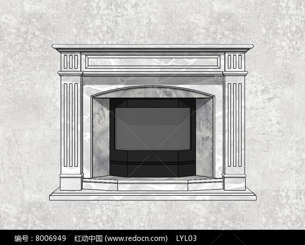 简约欧式壁炉