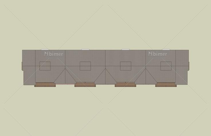 仿古多层住宅楼(38144)su模型下载