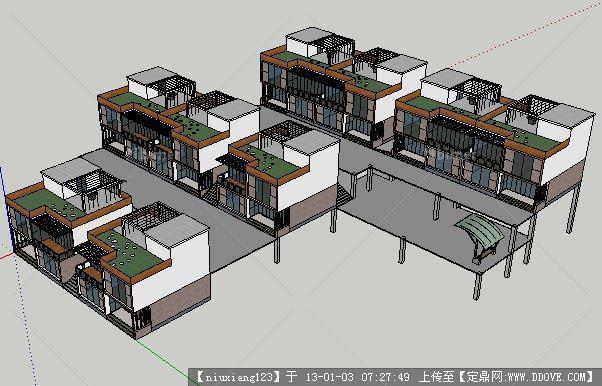 别墅su模型