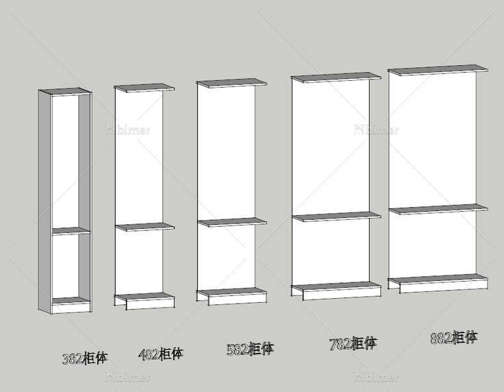 索雅书柜模块