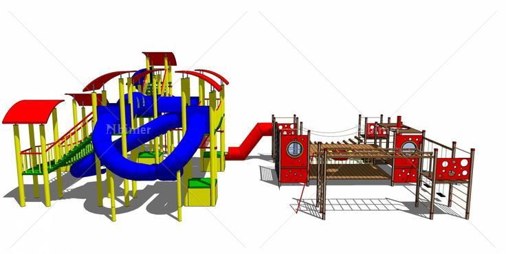 儿童景观游乐设施公园40(143363)su模型下载