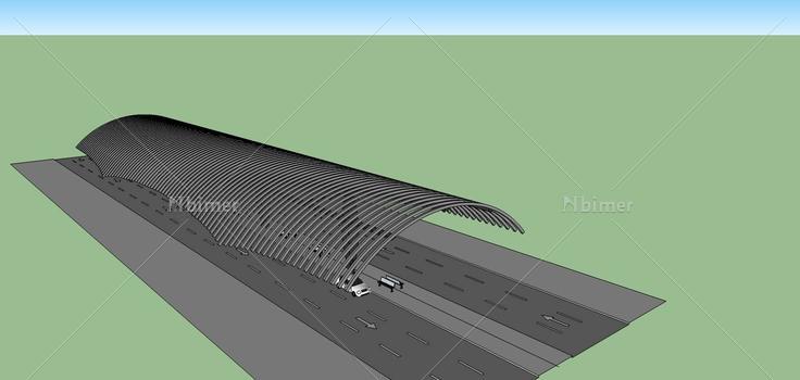 候车棚(69919)su模型下载