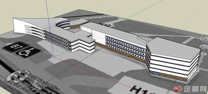 某行政机关办公建筑设计SU模型