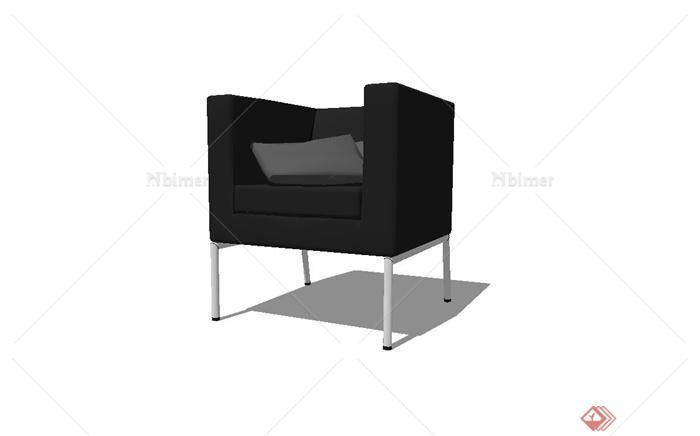 现代简约沙发座椅设计su模型[原创]