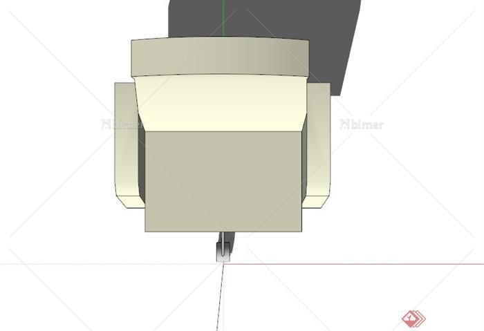 现代常见老板椅子设计SU模型