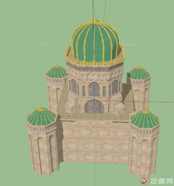 宫殿建筑设计SU模型