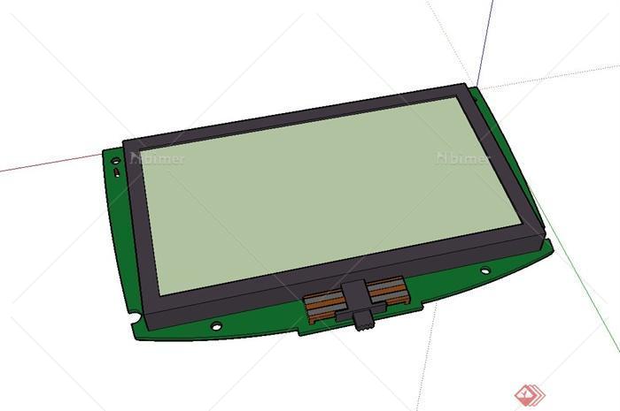 LCD_8x24显示屏设计su模型