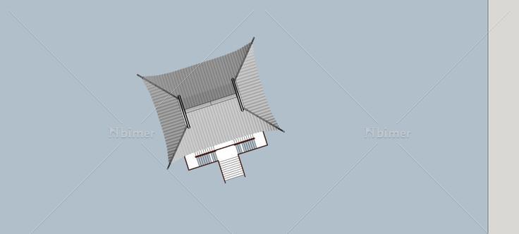 中式景观亭(78319)su模型下载