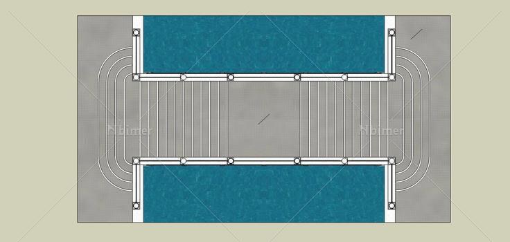 景观-桥(69981)su模型下载