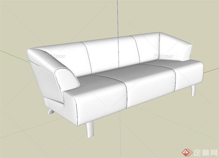 某现代风格大厅沙发设计su模型[原创]