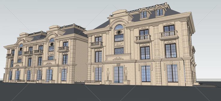 法式风格住宅(47882)su模型下载