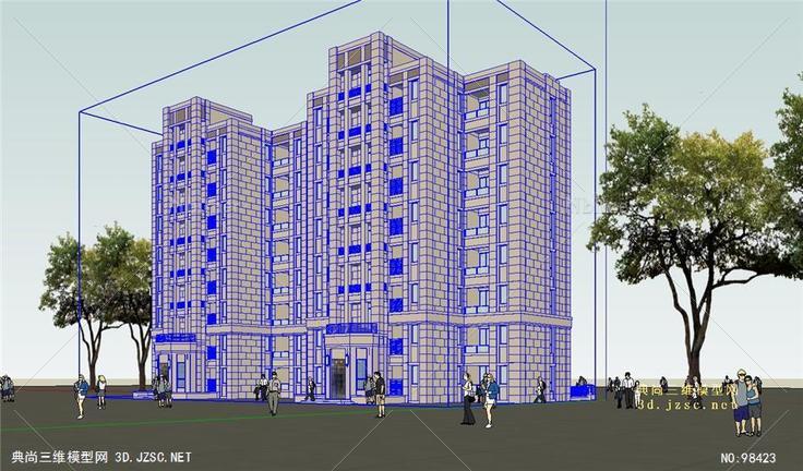 居住区小区su063A户型