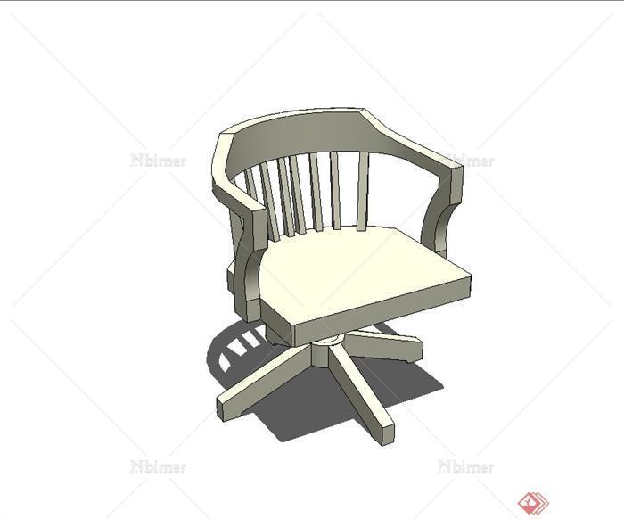 现代风格旋转椅设计su模型