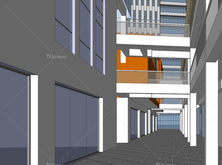 现代办公楼规划设计方案sketchup模型
