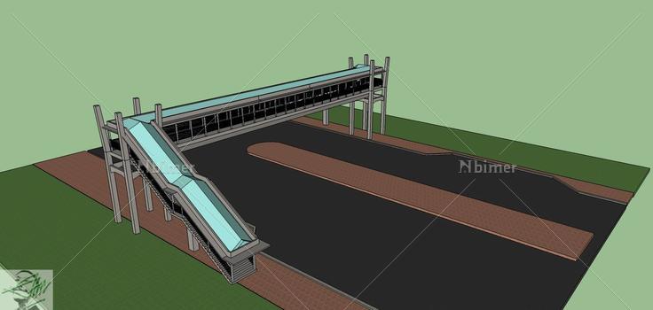 现代风格天桥(69638)su模型下载
