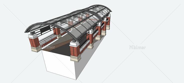 地下车库出入口(74815)su模型下载