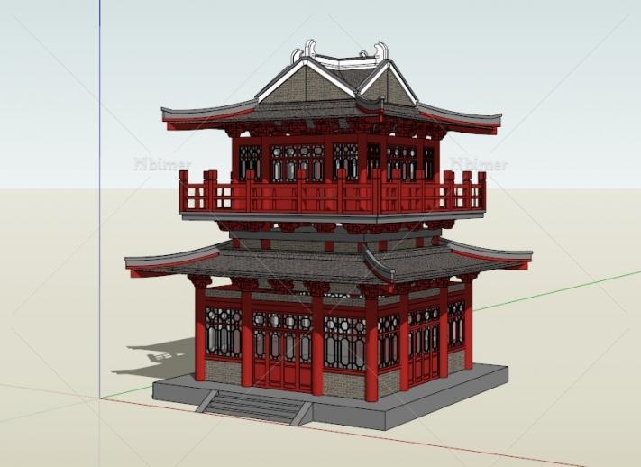 古建SU模型合集大全提供下载分享