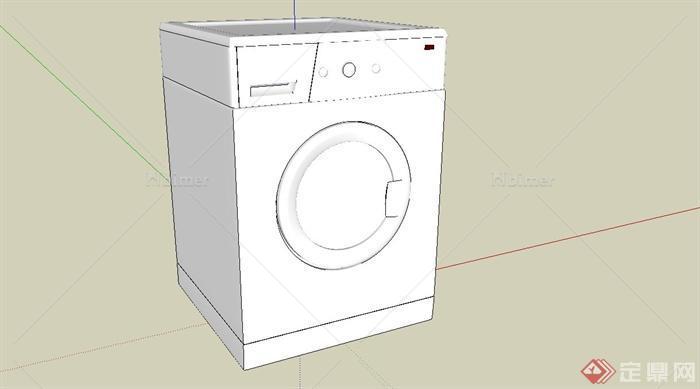 现代风格洗衣机设计SU模型[原创]