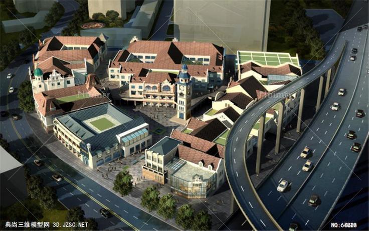 城市商业街模型设计