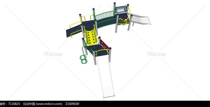 幼儿园滑梯模型
