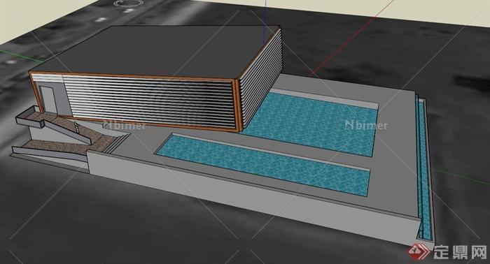 某特色建筑设计SU模型1