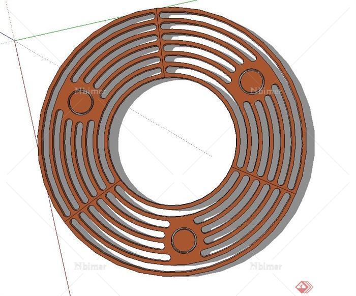 现代树池、树池盖板设计su模型[原创]