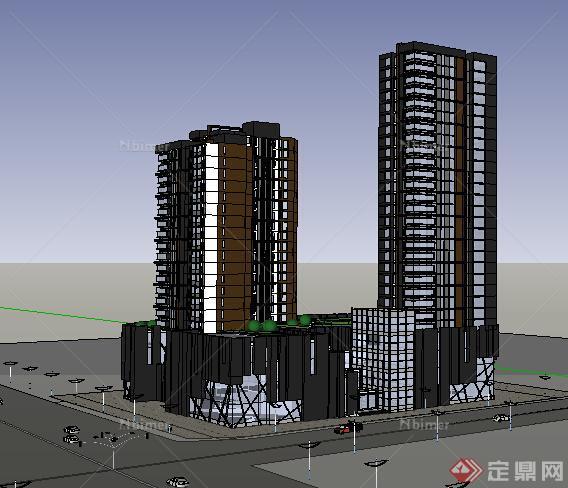 某现代商业建筑设计方案SU模型12