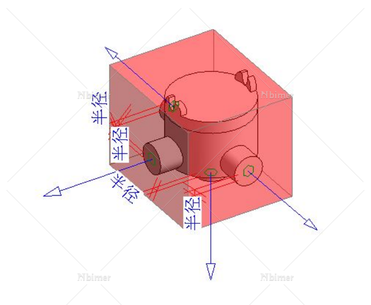 暗灰色或淡蓝色PVC导管出口盒