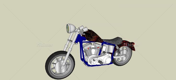 摩托车模型(58050)su模型下载