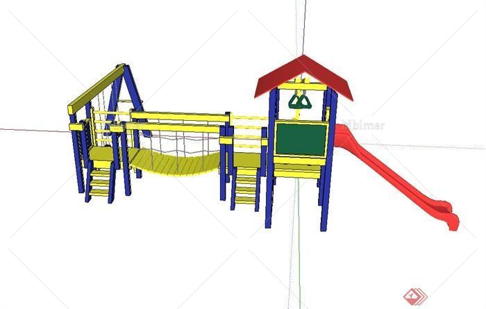 公园儿童游乐设施设计su模型