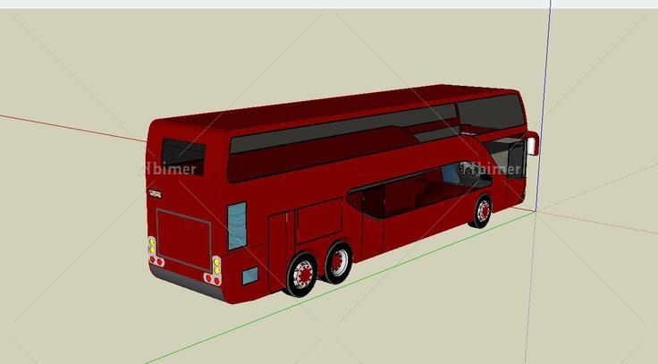 双层巴士(140039)su模型下载