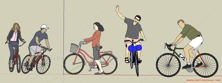 骑自行车的人