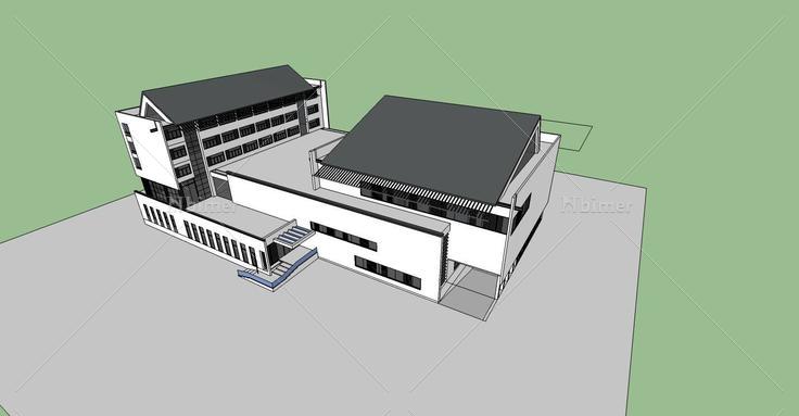 中式体育馆(75591)su模型下载