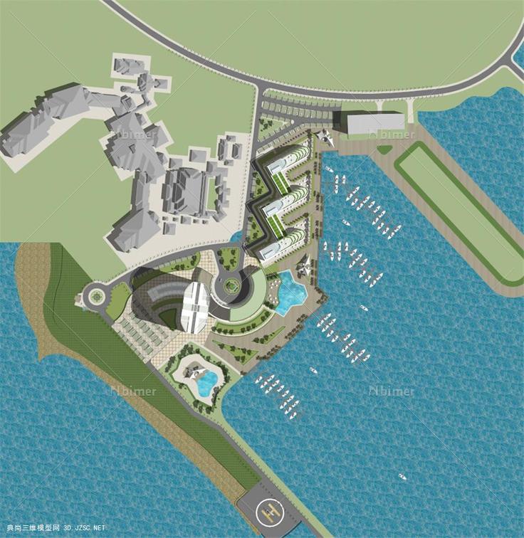 游艇中心酒店办公规划方案一20121221su模型