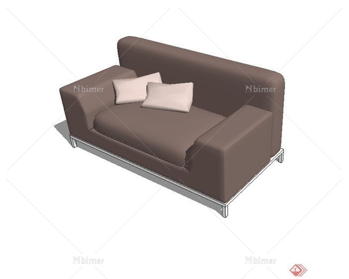 现代室内空间沙发椅设计SU模型[原创]