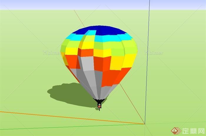 热气球设计su模型