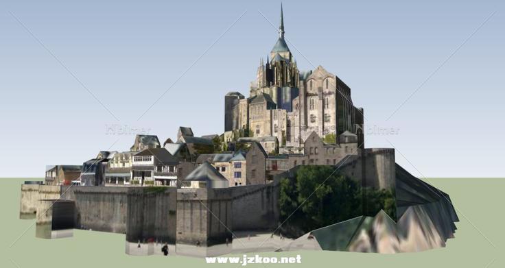 城堡小镇，欧洲中世纪风格，2-7层