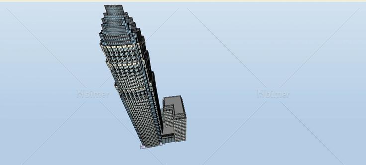 新古典风格超高层综合楼(76550)su模型下载
