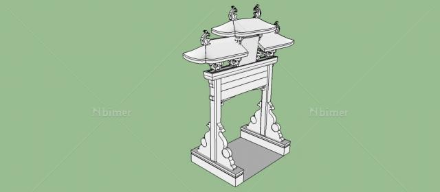 建筑场景用牌坊类精美模型整理完毕