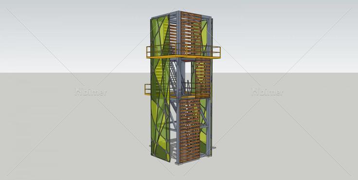 湿地公园景观塔(84836)su模型下载