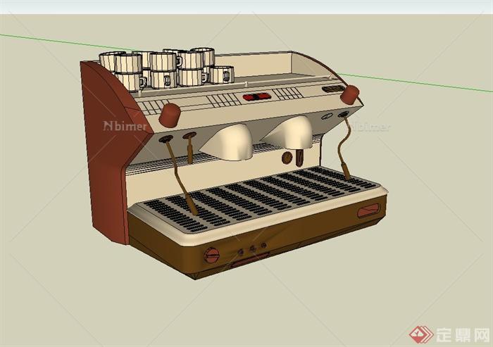 精致咖啡机设计su模型[原创]
