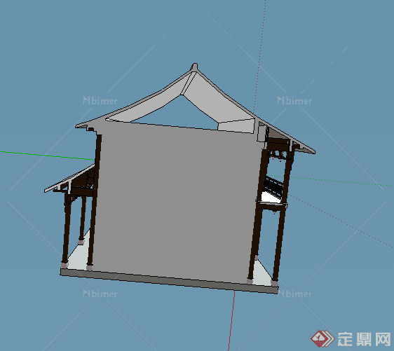 某古典中式居住建筑SU模型素材2[原创]
