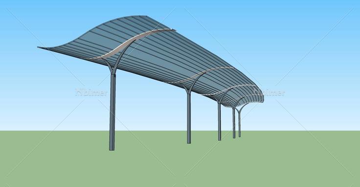 景观-雨棚(75922)su模型下载
