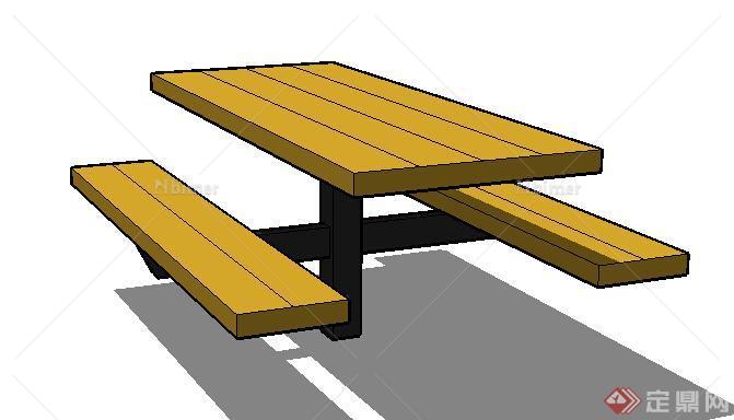 园林景观之现代坐凳设计su模型31