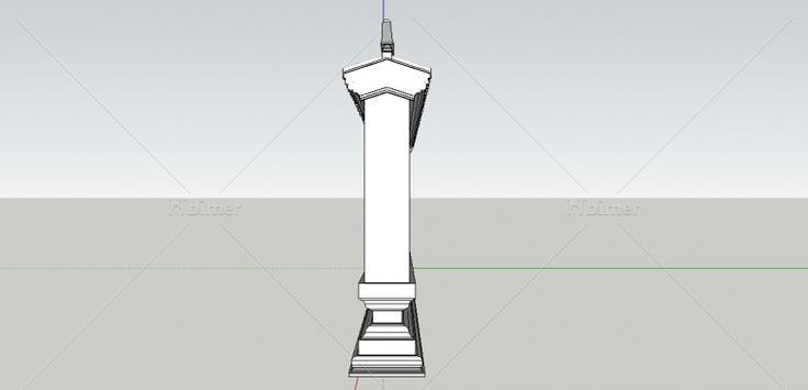 一字影壁（附带SketchUp模型下载），望大家多多