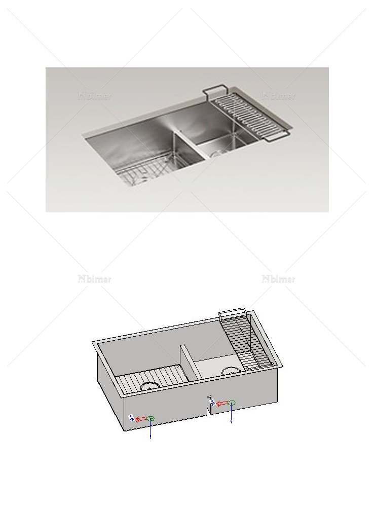 厨房水槽与沥水篮