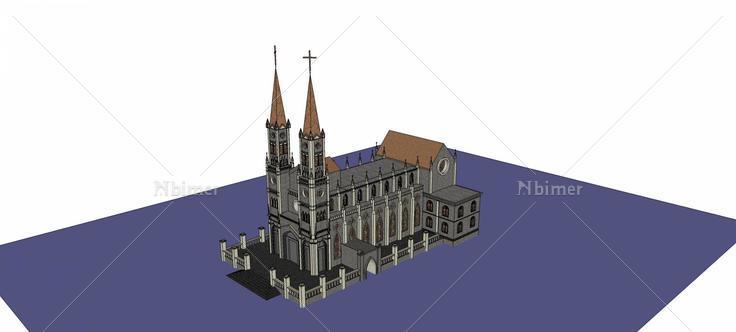 天主教堂(73699)su模型下载
